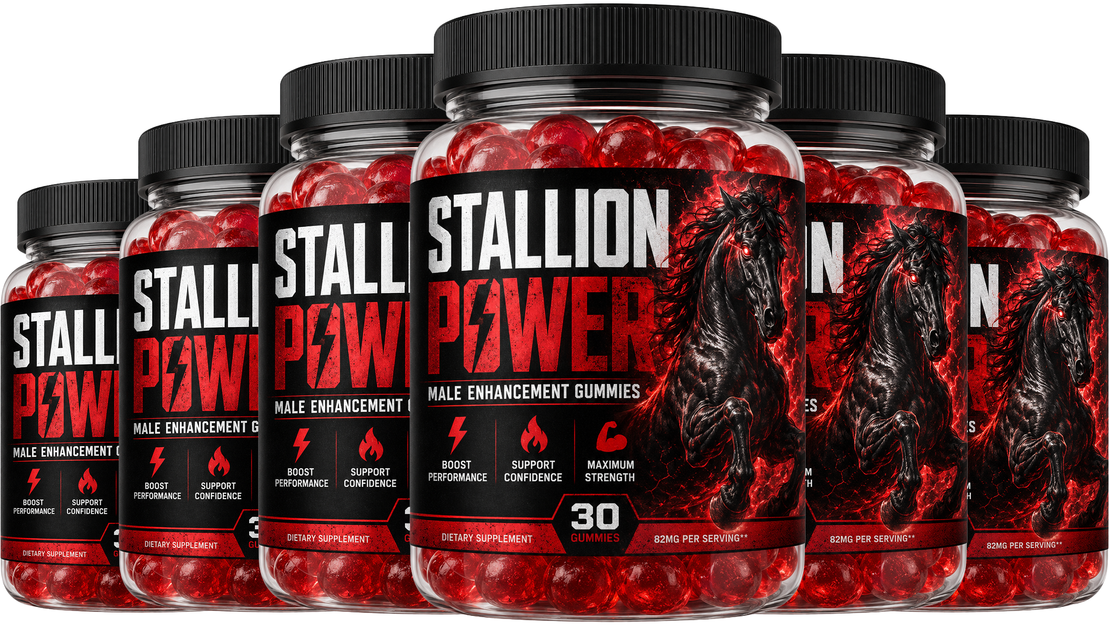 Stallion Power® 6 bottle pack — 180-day supply
