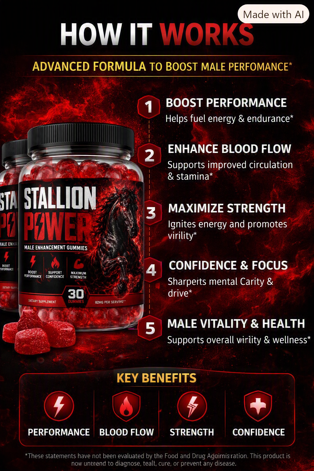 How Stallion Power works — 5-in-1 formula